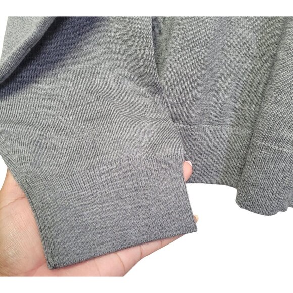 Paris Sunday Men's Heather Gray 100% Wool Crew Neck Pullover Sweater Size XXXL - Picture 4 of 10